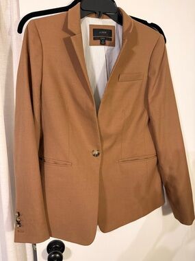 J. Crew Tan Single-Button Women's Blazer